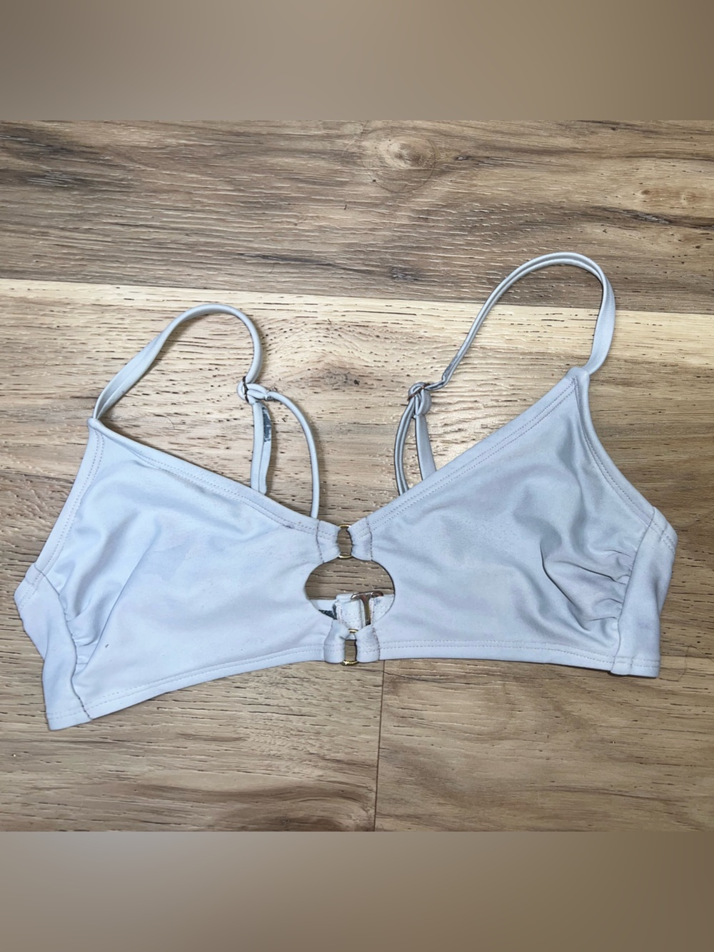 wild fable Light Beige Keyhole Bikini Top